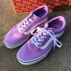 Vans Canvas Lavender Purple slip on shoes size 7.5 women